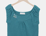 Helti Eyelet Puff Sleeveless