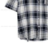 Mid-checkered Overfit Short-Sleeved Shirt