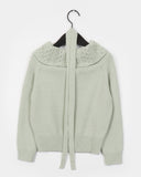 [Muffler set] Weck cable off-shoulder knit set