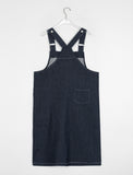 Konuki Pocket Denim Suspenders Long One Piece