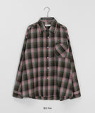 [unisex] Ryokoni Color Check Over Shirt