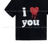 Love You Printed Crop Short Sleeve