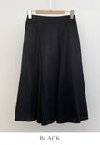 Jemu Satin Flare Midi Skirt