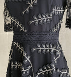 Lemay Embroidered Lace Mini Flare One Piece