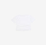 Miton cropped back slit T-shirt
