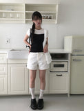 Cons Ribbon Lace Square Neck Strap Sleeveless