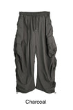 Resa Shirring Nylon Cargo Pants