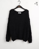 Lupin Blossom Round Long Sleeve Knit