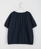 Muniku Shirring Puff Short Sleeve Blouse
