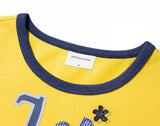 W 1993 Flower Baby Ringer T-shirt