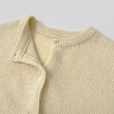 Fluffy Avant-Fit Shibori Alpaca Long Sleeve Cardigan