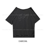 Star fairy boat-neck cut short sleeves