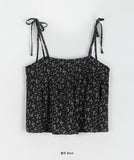 Gark Flower Nylon Sleeveless Blouse