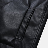 Concrete Crack Leather Jacket