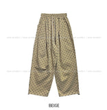 Meni Dot Pintuck Balloon Wide Pants