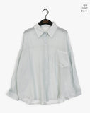Keon pleats see-through shirt
