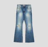 Cora Damage Bootcut Denim Pants