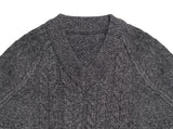 Mora cable long V knit