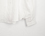 Rossop stripe line see-through long sleeve shirt