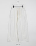 [unisex] Carrit Banding Wide Cotton Pants