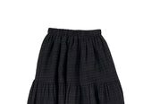 Roit Check Frill Long Banding Skirt
