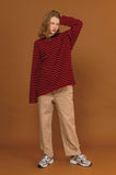 Long Sleeve Heavy Overfit Stripe Dangara