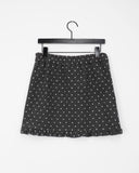 Tvin Dot Wool Frill Midi Skirt