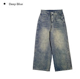 Weven Vintage Washed Denim Wide Pants