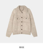 [wool20%] Ellie Bokashi handmade knit cardigan