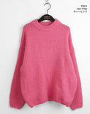 Tamtam cozy vivid round loose fit long sleeve knit