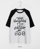 Wans Raglan Color Matching Over Short Sleeve Tee