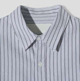 Elu stripe linen short sleeves shirt