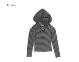 Pug Stripe Hood Terry Knit T-shirt