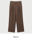 Comfort two-tuck wide slacks