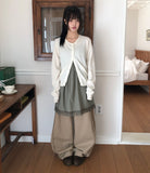 Kenu Cutout Balloon Wide Cotton Pants