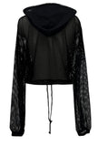 NET CROP SUMMER HOODY