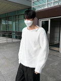 5 Button Snow Warmer Angora Knit