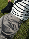 Dangara Henry Neck Short Sleeve Knit