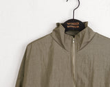 Lapen Shining Pearl Coated String Zip-Up Jumper