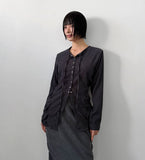 SHIRRING STRAP BLOUSE