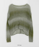 Chmero Gradation See-Through Crop Knit