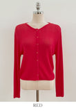 Beton Round Ribbed Basic Cardigan