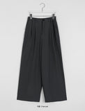 Okono Banding Pin Tuck Slacks