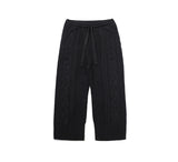 CABLE KNIT WIDE PANTS