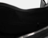 Teprin Leather Eyelet Zipper Shoulder Bag