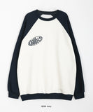 [BAONHAUS] Tenme raglan color matching brushed sweatshirt