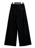 Pintuck Cotton Wide Pants