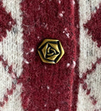 Obel Argyle Puff Knit Cardigan