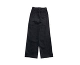 Head Black Blue Pintuck Wide Denim Pants