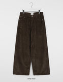 Nelkia color wide corduroy pants